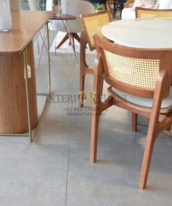 kursi meja makan minimalis kayu jati