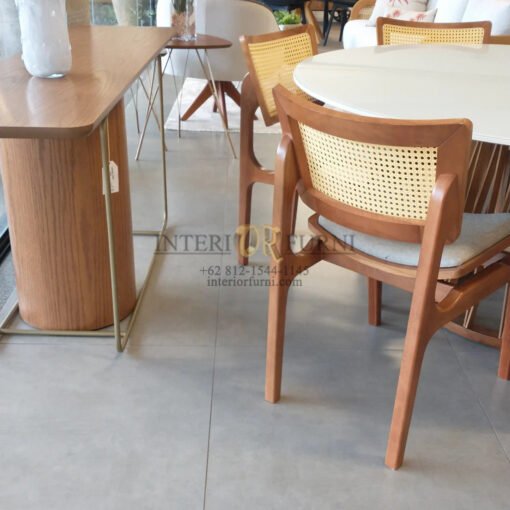 kursi meja makan minimalis kayu jati