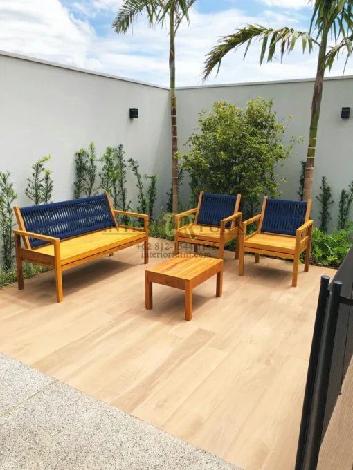 kursi teras panjang kayu minimalis