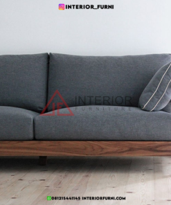 sofa kayu modern minimalis jati ruang tamu sofa 2 dudukan