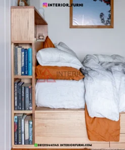 dipan laci minimalis modern kayu jati