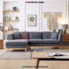 sofa leter l sudut ruang tamu minimalis modern