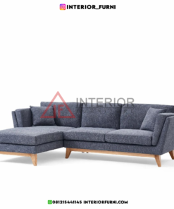sofa leter l sudut ruang tamu minimalis modern