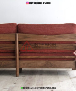 sofa tamu minimalis kayu jati-sofa 2 dudukan ruang tamu
