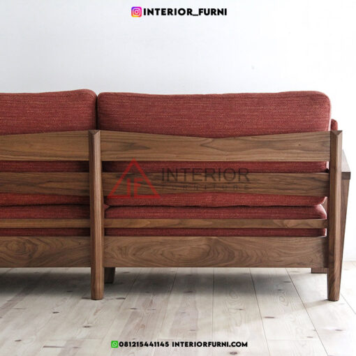 sofa tamu minimalis kayu jati-sofa 2 dudukan ruang tamu