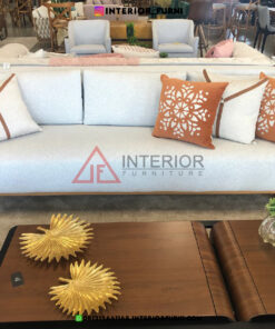 sofa rotan minimalis ruang tamu 3 dudukan