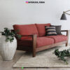 sofa tamu minimalis kayu jati-sofa 2 dudukan ruang tamu