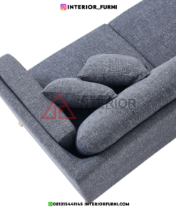 sofa leter l sudut ruang tamu minimalis modern