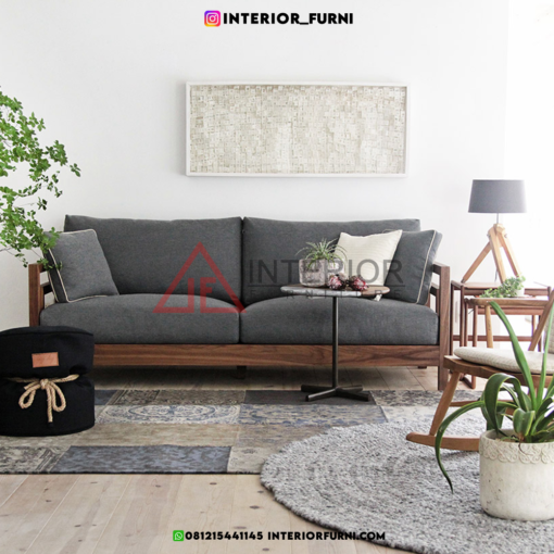 sofa kayu modern minimalis jati ruang tamu sofa 2 dudukan