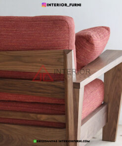 sofa tamu minimalis kayu jati-sofa 2 dudukan ruang tamu