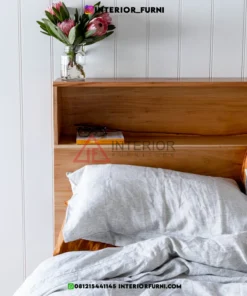 dipan laci minimalis modern kayu jati