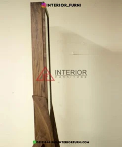 cermin besar frame kayu solid