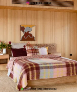 tempat tidur laci minimalis modern kayu