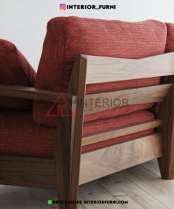 sofa tamu minimalis kayu jati-sofa 2 dudukan ruang tamu