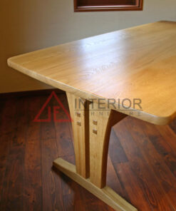 meja makan japandi minimalis kayu jati