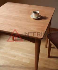 meja cafe kayu jati japandi minimalis