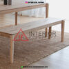 bangku makan kayu jati minimalis modern
