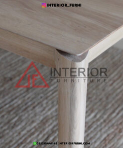 set meja makan dengan bangku minimalis kayu jati