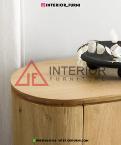 sideboard minimalis modern kayu jati solid