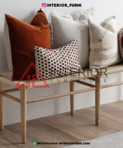 bangku hias minimalis kayu jati-bangku unik kayu jati