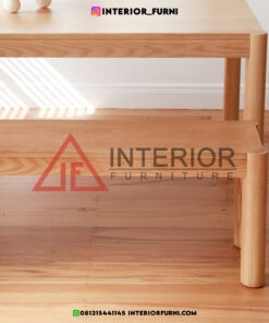 bangku makan minimalis modern kayu jati solid