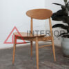 kursi cafe kayu jati minimalis modern