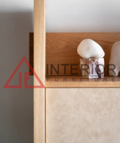 lemari rak minimalis kayu jati solid