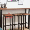 meja bar cafe kayu jati solid