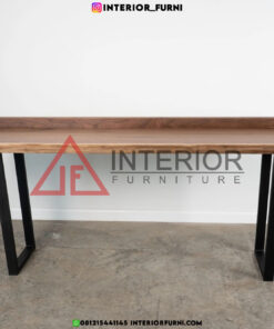 meja bar minimalis kayu solid