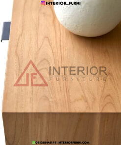 buffet minimalis modern ruang tamu kayu jati solid