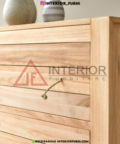 buffet scandinavian minimalis kayu jati solid