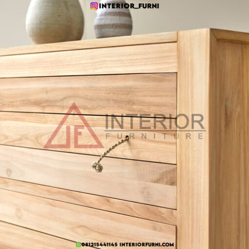 buffet scandinavian minimalis kayu jati solid