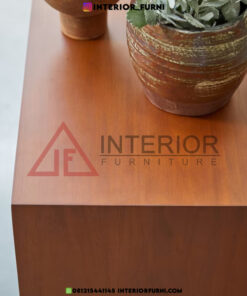 buffet tv retro minimalis kayu jati solid