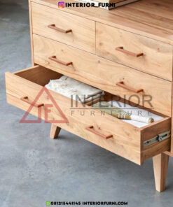 buffet retro minimalis kayu jati solid