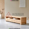 buffet tv kayu jati minimalis modern