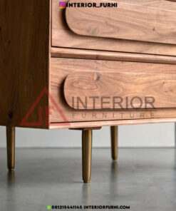 drawer minimalis modern kayu jati