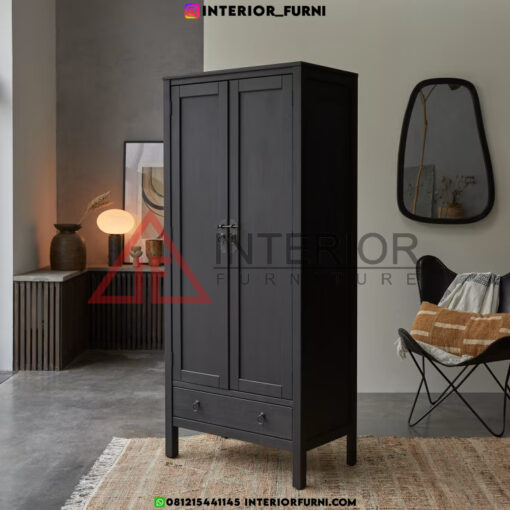 lemari pakaian 2 pintu minimalis modern