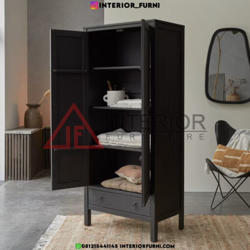 lemari pakaian 2 pintu minimalis modern