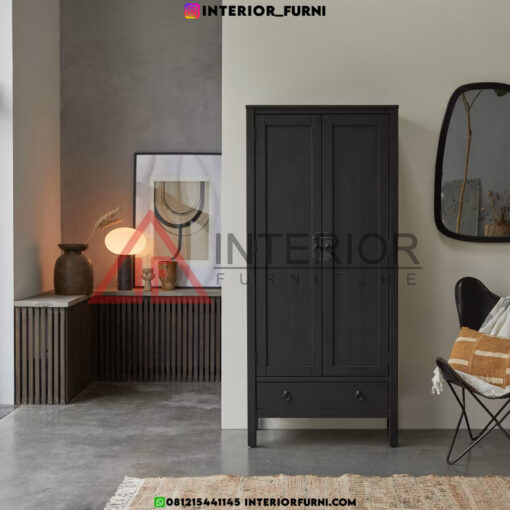 lemari pakaian 2 pintu minimalis modern