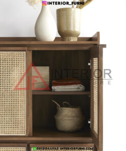 lemari rotan minimalis modern