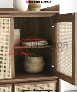 lemari rotan minimalis modern
