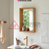 cermin dinding kamar mandi kayu jati