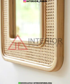 cermin rotan minimalis modern
