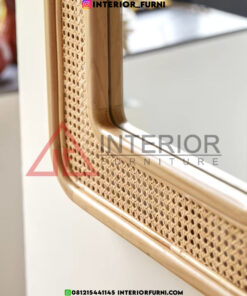 cermin rotan minimalis modern