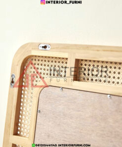 cermin rotan minimalis modern