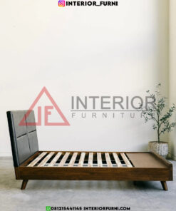 dipan laci minimalis modern kayu jati solid