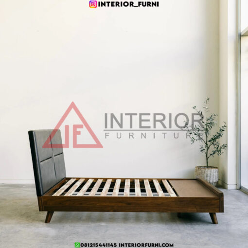 dipan laci minimalis modern kayu jati solid