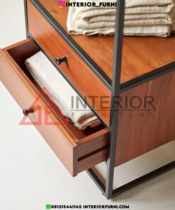 rak industrial minimalis untuk display