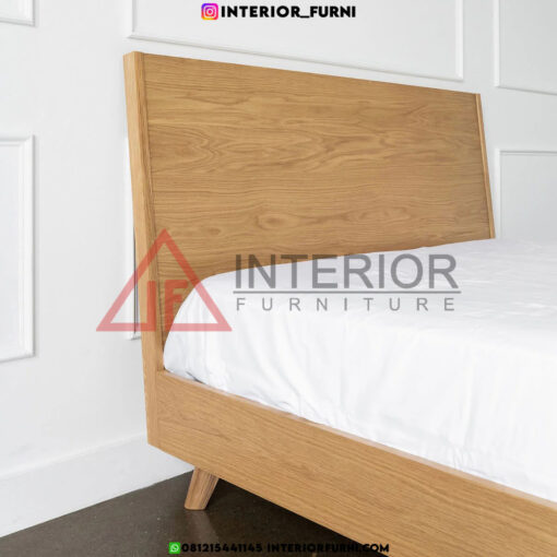 tempat tidur laci minimalis kayu jati solid