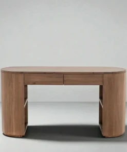 office desk minimalis kayu jati solid